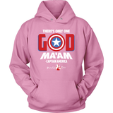 There's Only One God Ma'am Christian Hoodie (White Letters) (Multiple Colors) - Paraclete Tees
 - 5