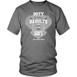Duty is Mine; Results are God's Christian T-Shirt (Unisex) (Silver/White) (Multiple Colors) - Paraclete Tees
 - 8