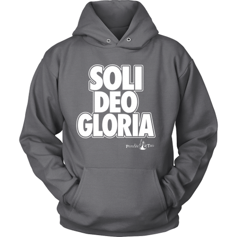 Soli Deo Gloria Hoodie (Various Colors) (White Letters)