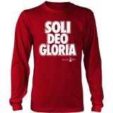 Soli Deo Gloria Christian T-Shirt Long Sleeve (Mens/Unisex) (Multiple Colors) - Paraclete Tees
 - 2