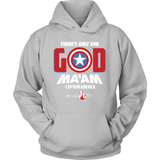 There's Only One God Ma'am Christian Hoodie (White Letters) (Multiple Colors) - Paraclete Tees
 - 4