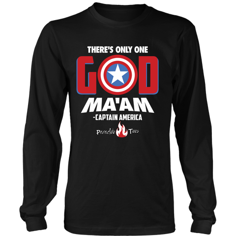 There's Only One God Long Sleeve Christian T-Shirt