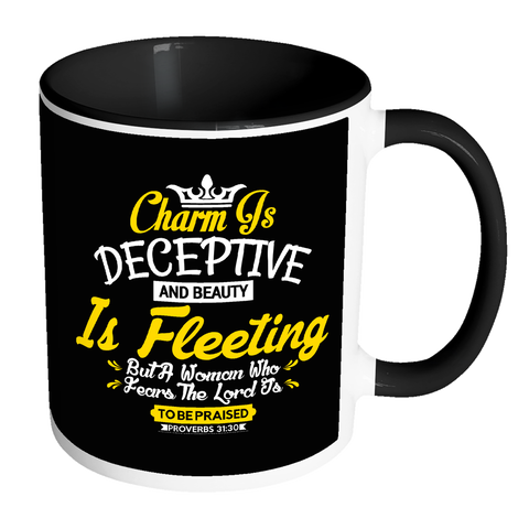 Proverbs 31:30 Accent Mug