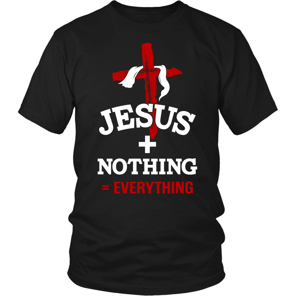 Jesus Plus Nothing Equals Everything Mens Christian T Shirt