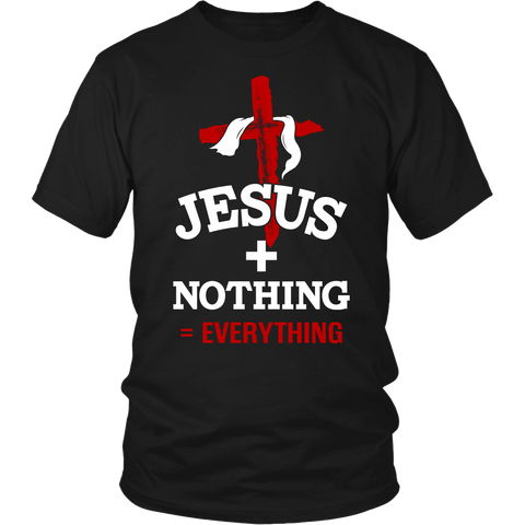 Jesus Plus Nothing Equals Everything Mens Christian T Shirt