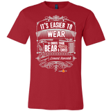 Its Easier to Wear a Cross Christian T-Shirt (Mens/Unisex) (Multiple Colors) - Paraclete Tees
 - 4