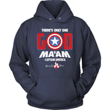 There's Only One God Ma'am Christian Hoodie (White Letters) (Multiple Colors) - Paraclete Tees
 - 3