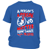 A Person's A Person, No Matter How Small Youth Pro Life T-Shirt (Red/White) (Multiple Colors) - Paraclete Tees
 - 2