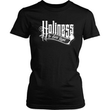 Holiness is Still Right Christian T-Shirt (Womens) (White Letters) (Multiple Colors) - Paraclete Tees
 - 1