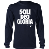 Soli Deo Gloria Christian T-Shirt Long Sleeve (Mens/Unisex) (Multiple Colors) - Paraclete Tees
 - 4