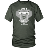 Duty is Mine; Results are God's Christian T-Shirt (Unisex) (Silver/White) (Multiple Colors) - Paraclete Tees
 - 9