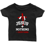 Jesus Plus Nothing Equals Everything Children's Christian T Shirt