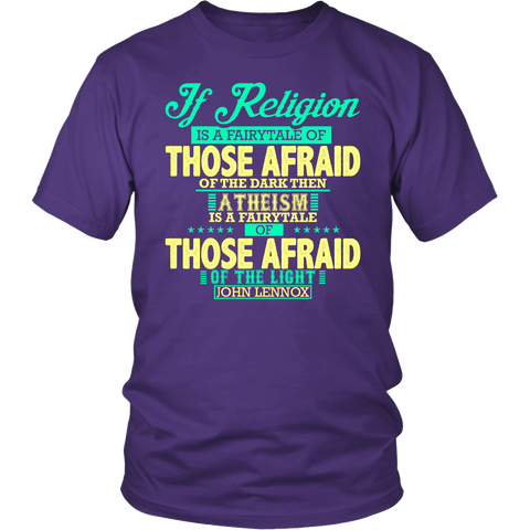 If Religion is a fairytale Mens Christian T-Shirt (Mens/Unisex) (Multiple Colors)