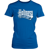 Holiness is Still Right Christian T-Shirt (Womens) (White Letters) (Multiple Colors) - Paraclete Tees
 - 4