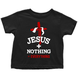 Jesus Plus Nothing Equals Everything Children's Christian T Shirt