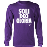 Soli Deo Gloria Christian T-Shirt Long Sleeve (Mens/Unisex) (Multiple Colors) - Paraclete Tees
 - 3