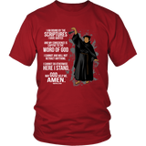 Martin Luther Mic Drop Christian T-Shirt (Mens/Unisex) (Multiple Colors)
